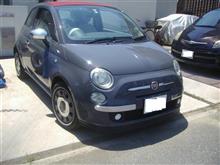 fiat500cの給油口修理