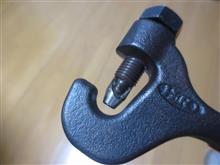 バッテリーターミナル簡易圧着工具着弾