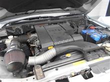 V75W パジェロ エアクリの純正戻し
