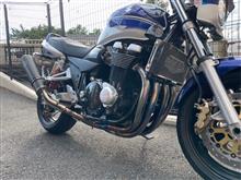 GSX1400 チタンフルエキに交換