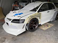 エボ７ＲＳ ワイドボディー加工！