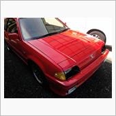実家で洗車。