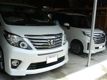 アルファードとルーミーの洗車
