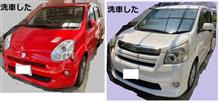 暑い日だったけど、久し振りに洗車した