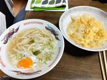漢（おとこ）の料理教室　8/5　ランチは月見うどんとタマタマ丼