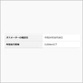 年間走行距離3000km以下 ...