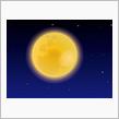 8月の満月とペルセウス座流星群