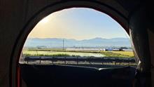 ルーフテントから見た朝日は最高！