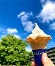 暑くなる前にウォーキング　ご褒美？にミニストップのソフトクリーム