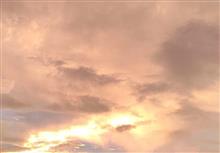 8月13日の朝     #朝焼け #台風