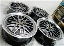 BBS-LM19インチ/リム＆ディスクガリ傷修理ハイパー塗装DBK-P（DB-SLD）再塗装リフレッシュリメーク