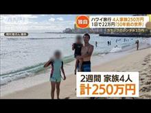 ハワイ家族4名・2週間滞在で250万円也（笑）