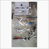 工具のしまい方。汗