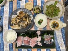 石鯛釣り後　翌日の夕食