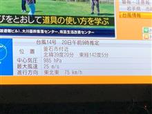 テレビの台風情報では・・・