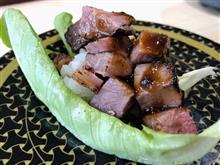 🥢グルメモ-66- はま寿司の特盛り焼肉包み はまい！