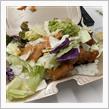 ランチボックスで唐揚げ弁当野菜増し