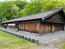 島松駅逓所、秋のライトアップ