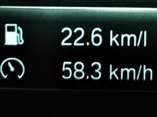 雨だから？　22.6km/l