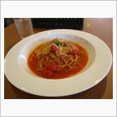 昼食はパスタ