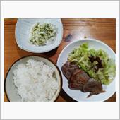どけちポ一クステ一キとキャベ ...