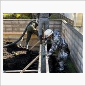夢のガレージを建てる日が来た ...