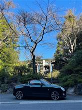 長崎の愛車撮影スポットって・・・雲仙千々石線 弘法神社前 コペン セロ　2022.10.29