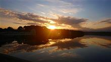 多摩湖夕景（2022年10月30日）