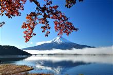 富士山と紅葉　2022.　ー河口湖ー