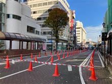 駅前通りも交通規制ですか(&#180;・ω・)