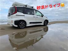 砂浜をドライブ^_^