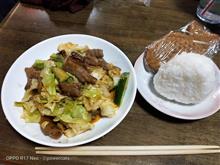 漢（おとこ）の料理教室　11/27　ホルモンキュウリキャベツ炒め+鯛焼き付きランチ