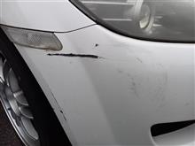 夜中に警察が。RX-8ぶつけられる・・