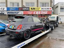 アバルト５９５ 筑波スーパーバトルへの準備！