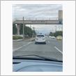 急用のため朝から🚙