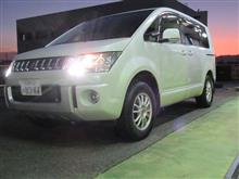 冬の準備完了...三菱デリカD5　スタッドレスタイヤ　X－ICE SNOW SUV215/70R16