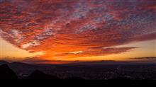 また夕焼け空のタイムラプス空撮（今度は最後まで）