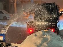 排雪日記1日目　1往復