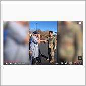 感動的なシーン！　帰還兵士の ...