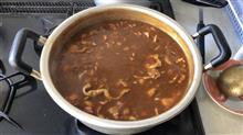 自家製カレーとニンニクコショウ焼きうどん