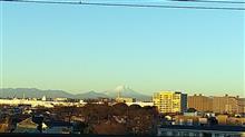 通勤途中の駅からの富士山♪