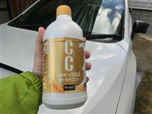 CCウォーターゴールドシャンプー　製品インプレッション　のために寒いけど洗車した。