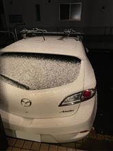 久しぶりのチラ雪