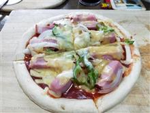 漢（おとこ）の料理教室　嫁さんとピザ作成