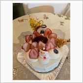 今夜は、Xmasケーキを食べ ...