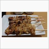 焼き鳥にニンニクペーストとネ ...