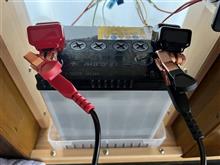 室内用ポータブル1DINオーディオのバッテリーの点検（2022/12/28）