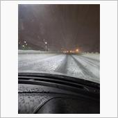 スイスポ初の雪上