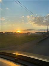 夕陽が眩しくなってきました。