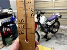 真冬の北海道・・・ガレージの室温は何度まで上がるのか？　(⊙ꇴ⊙)　　